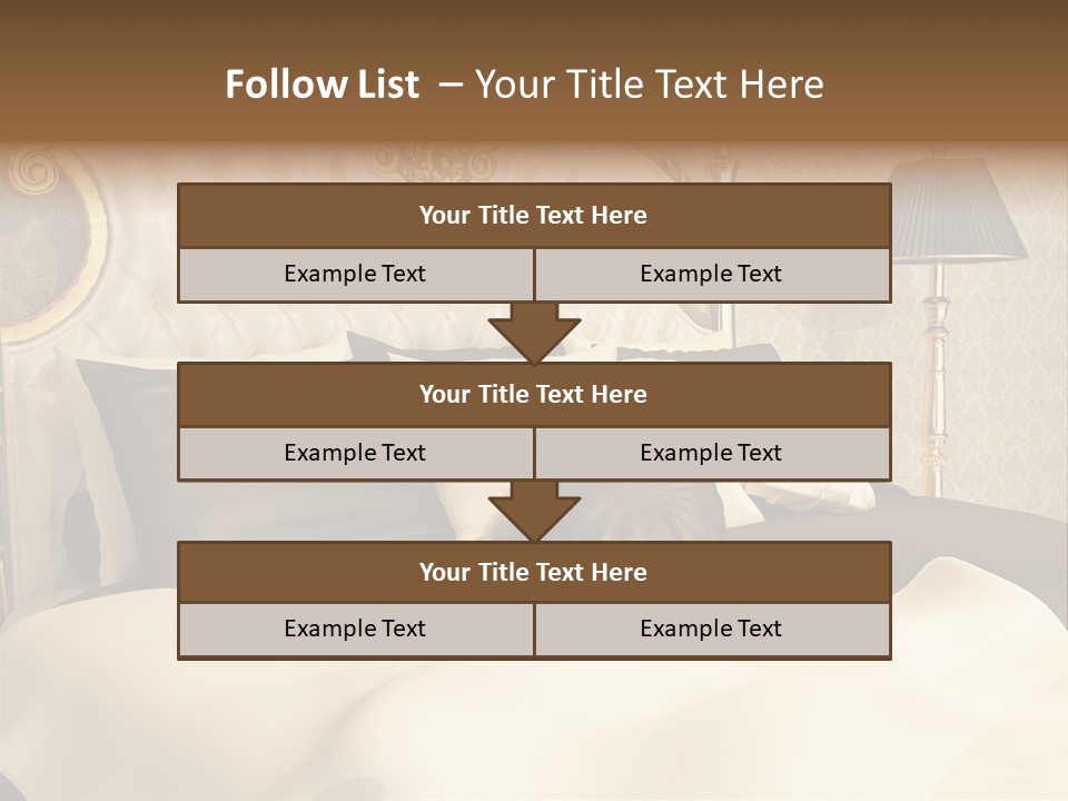 Stylish Bedroom Standard PowerPoint Template