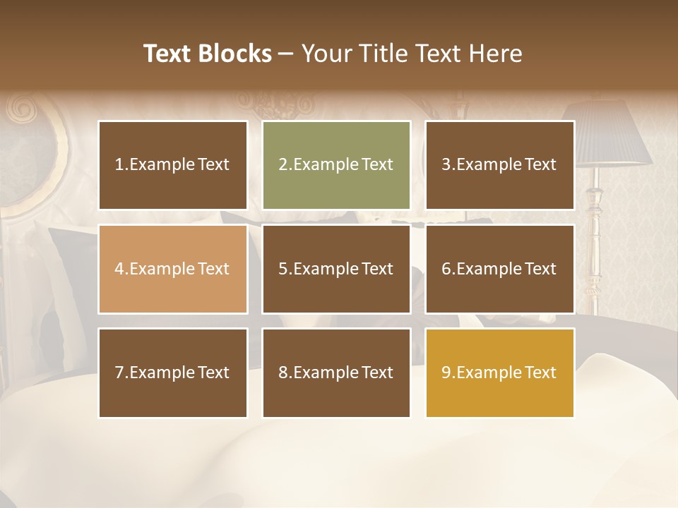 Stylish Bedroom Standard PowerPoint Template