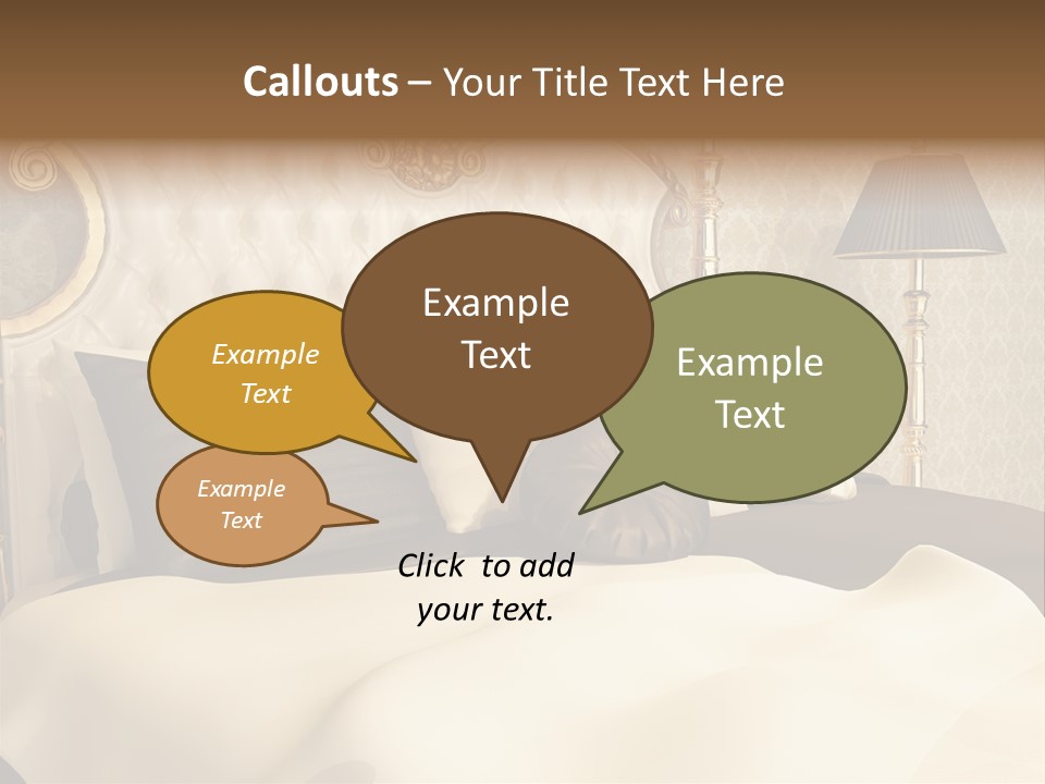 Stylish Bedroom Standard PowerPoint Template