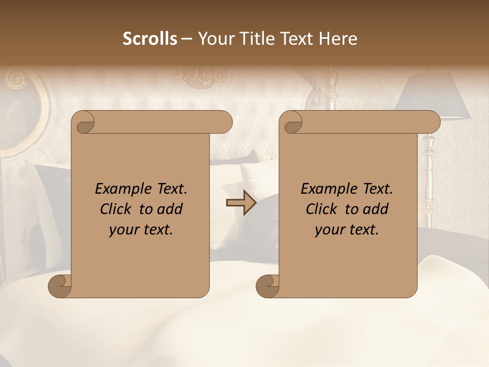 Stylish Bedroom Standard PowerPoint Template
