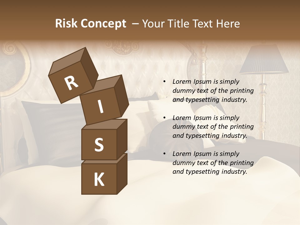 Stylish Bedroom Standard PowerPoint Template