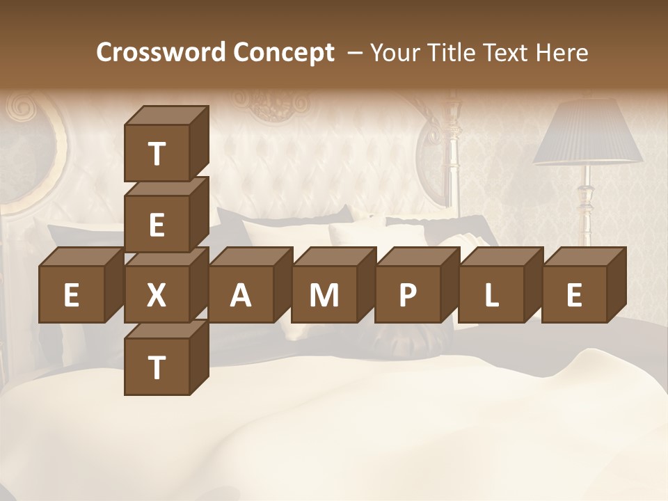 Stylish Bedroom Standard PowerPoint Template