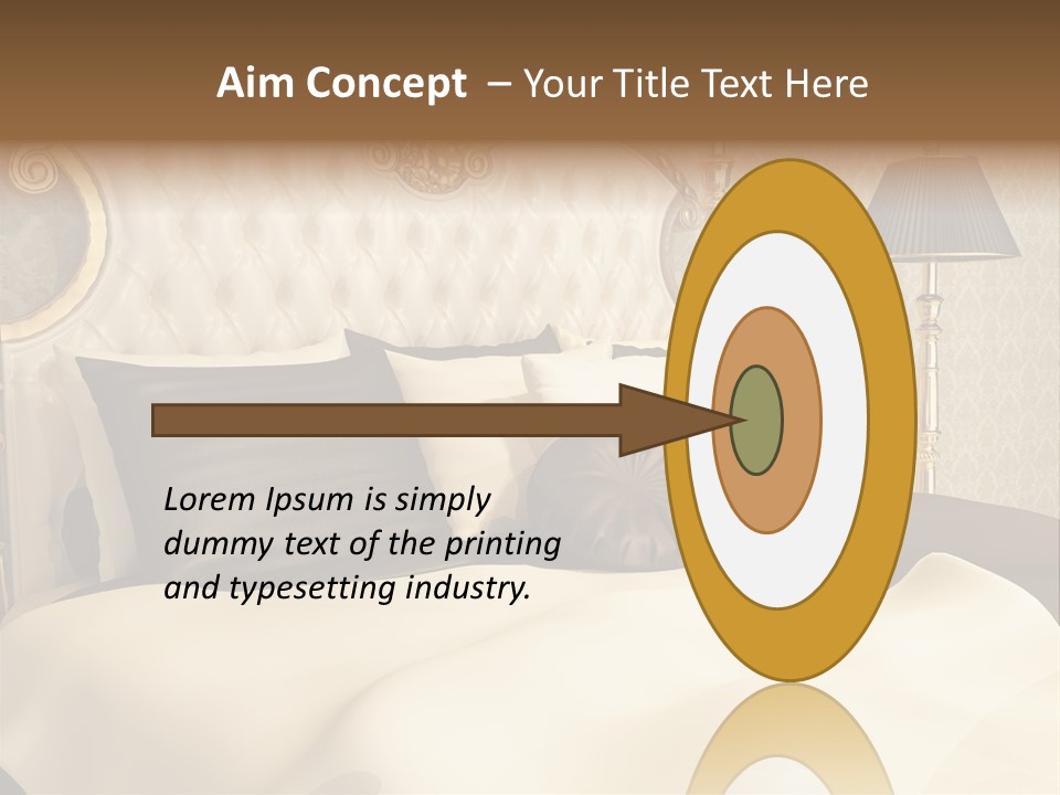 Stylish Bedroom Standard PowerPoint Template