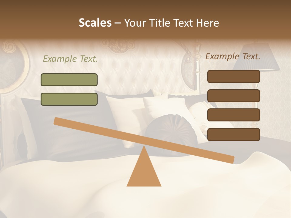 Stylish Bedroom Standard PowerPoint Template