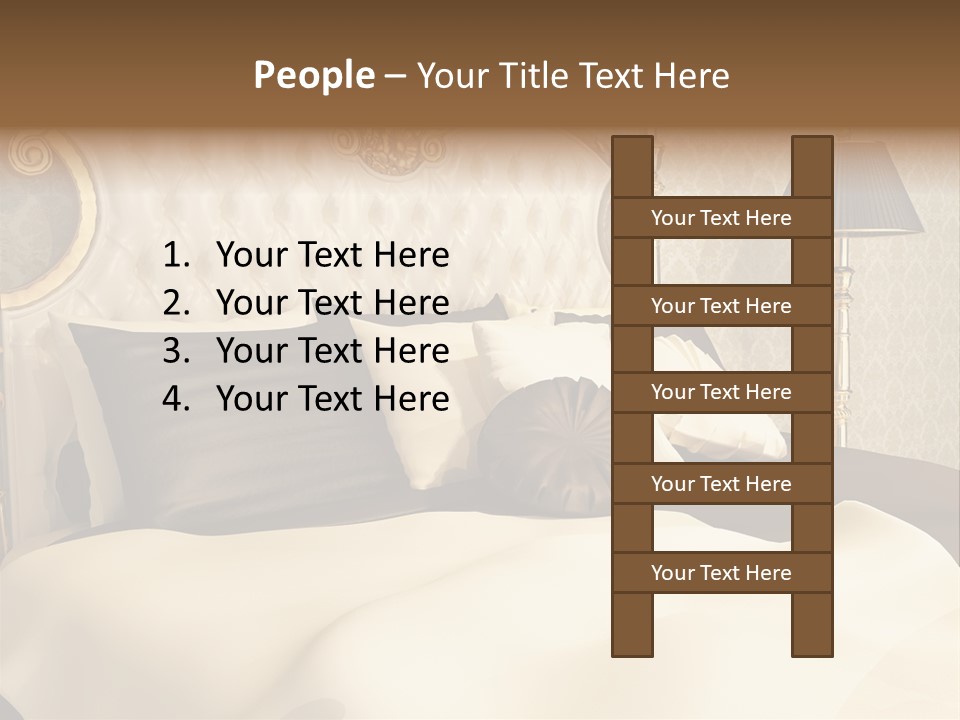 Stylish Bedroom Standard PowerPoint Template