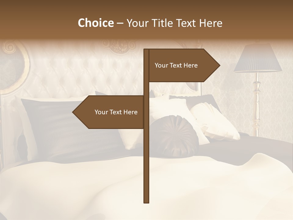 Stylish Bedroom Standard PowerPoint Template