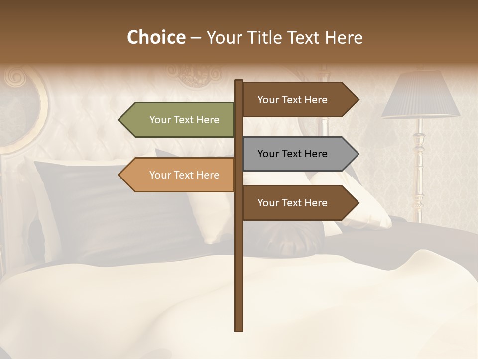 Stylish Bedroom Standard PowerPoint Template