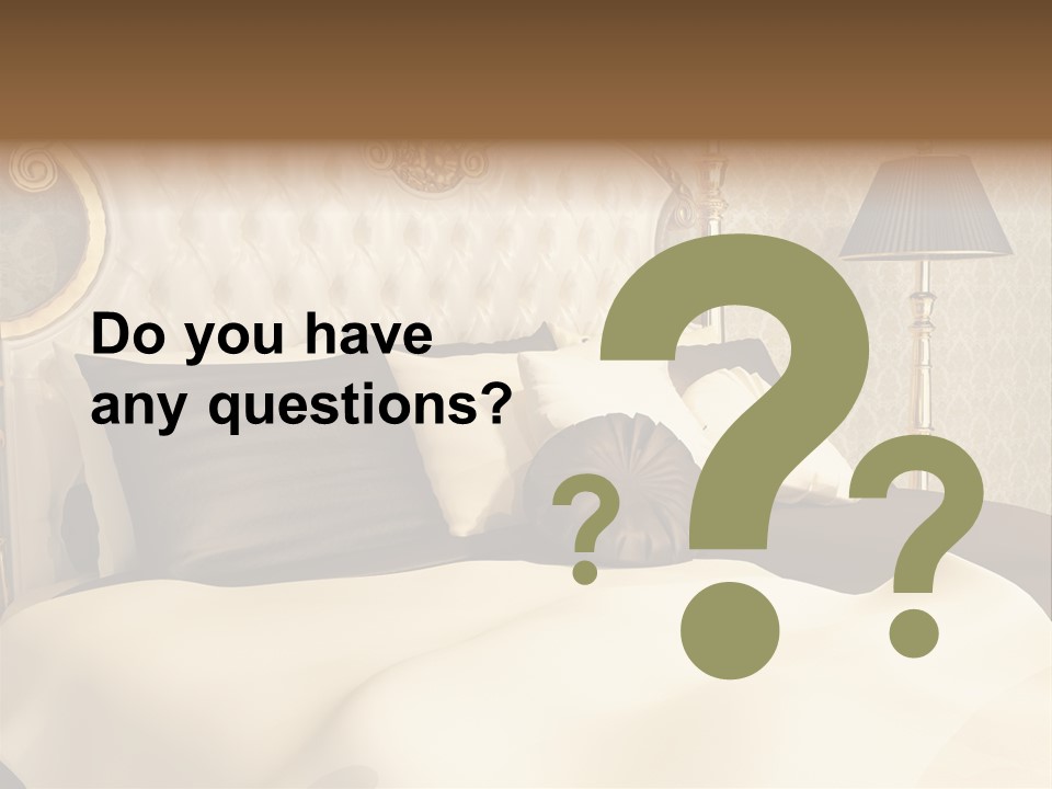 Stylish Bedroom Standard PowerPoint Template