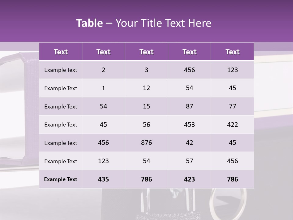 Records Library Binder PowerPoint Template