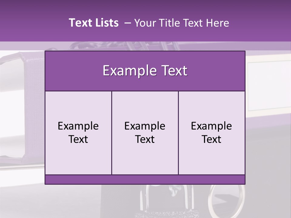 Records Library Binder PowerPoint Template