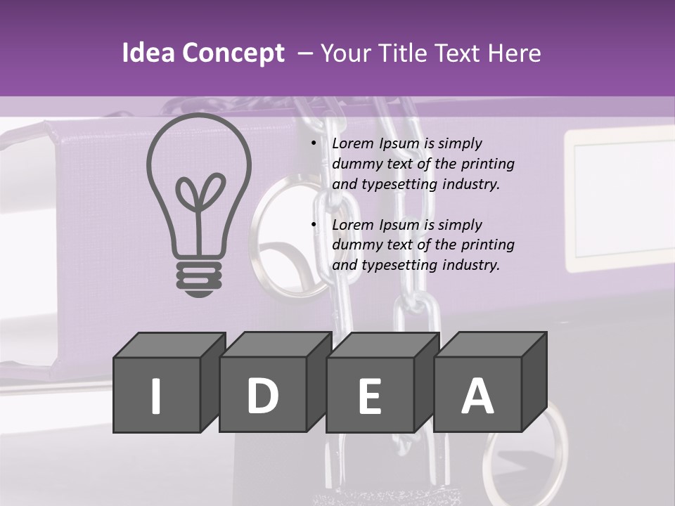 Records Library Binder PowerPoint Template
