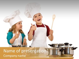 Hat Apron Chef PowerPoint Template