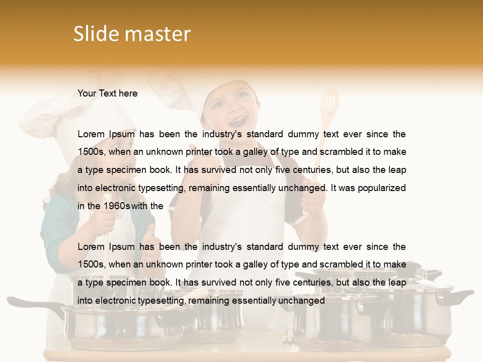 Hat Apron Chef PowerPoint Template