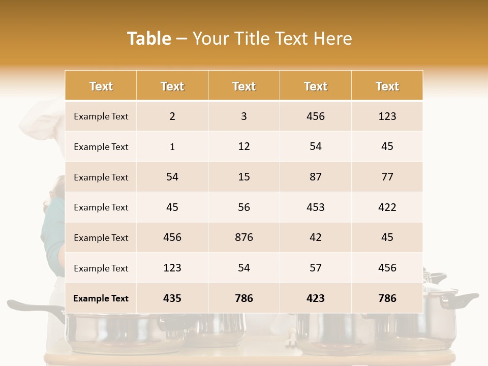 Hat Apron Chef PowerPoint Template