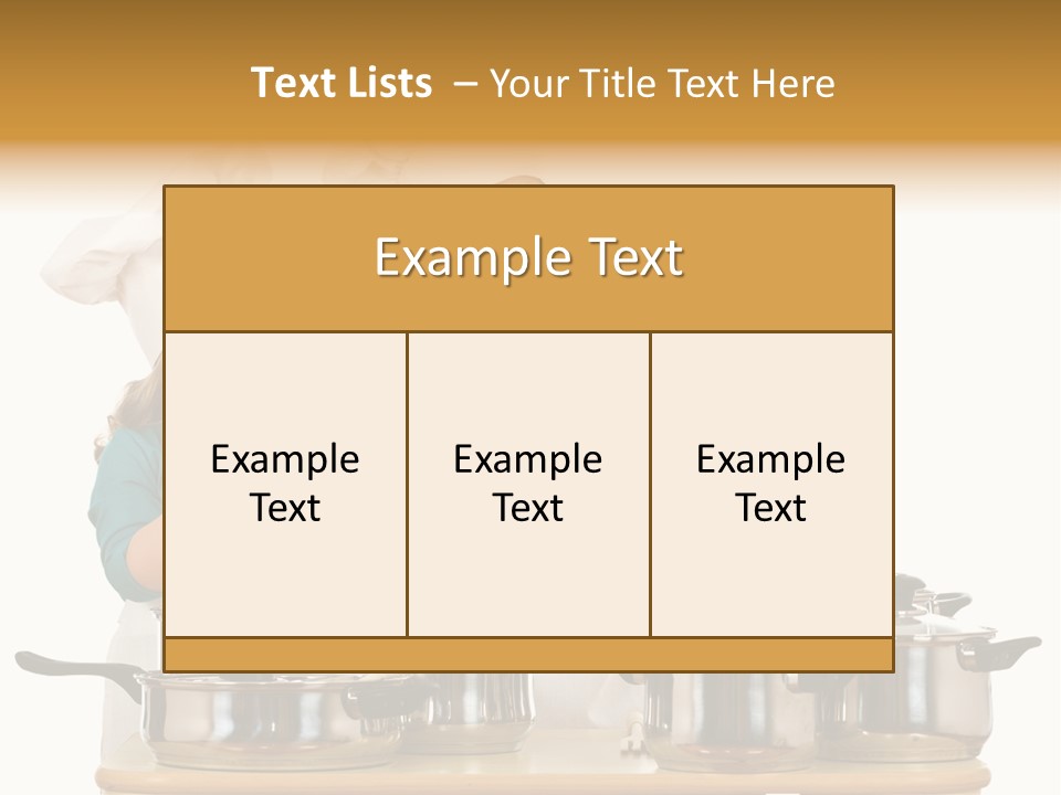 Hat Apron Chef PowerPoint Template