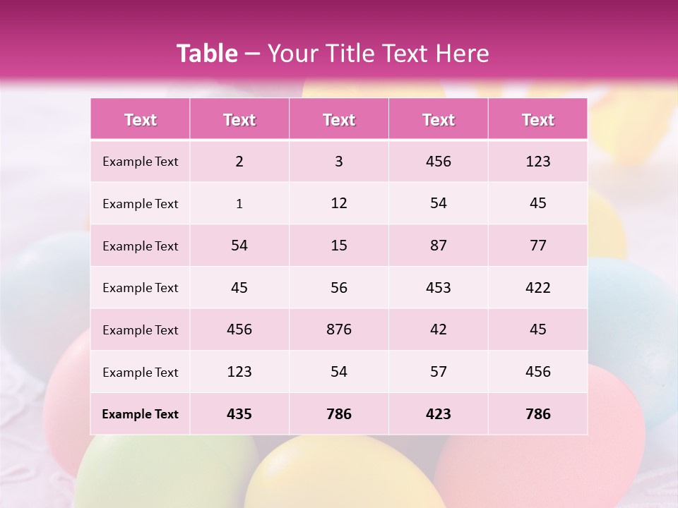 Spring Kulich Pastry PowerPoint Template