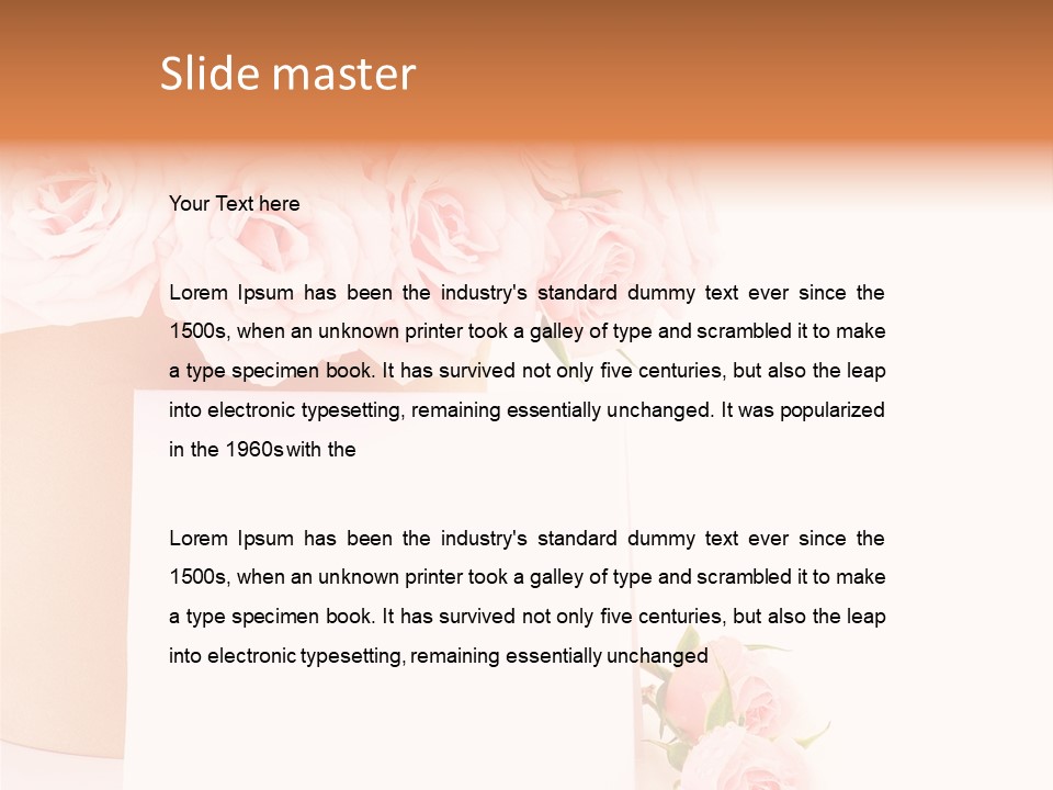 Flower Pink Vase PowerPoint Template