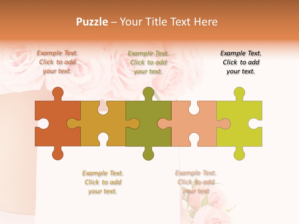 Flower Pink Vase PowerPoint Template