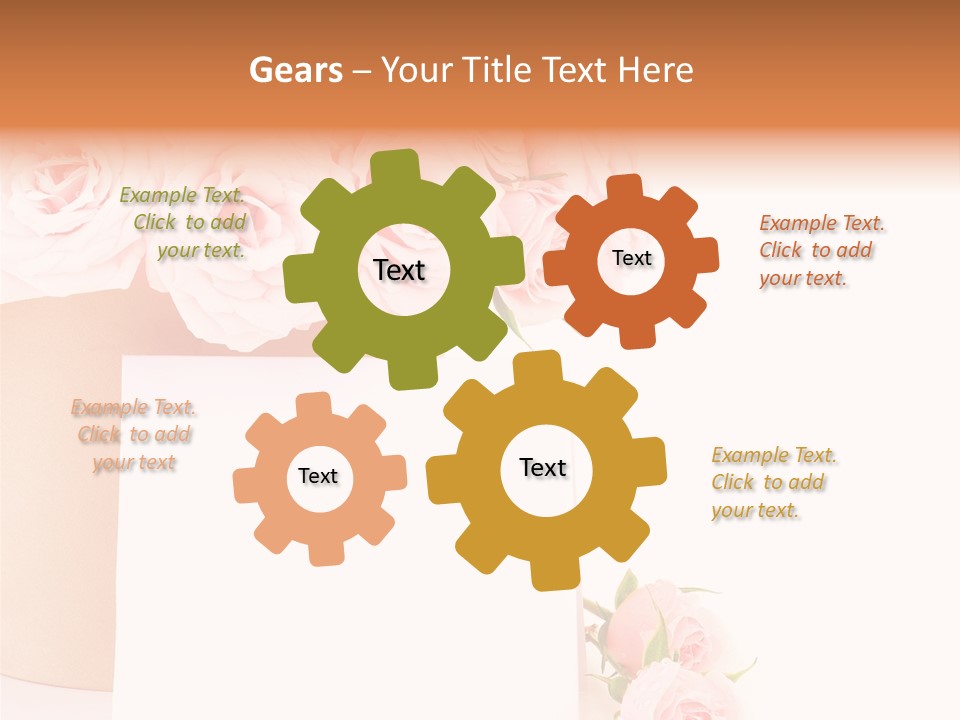 Flower Pink Vase PowerPoint Template