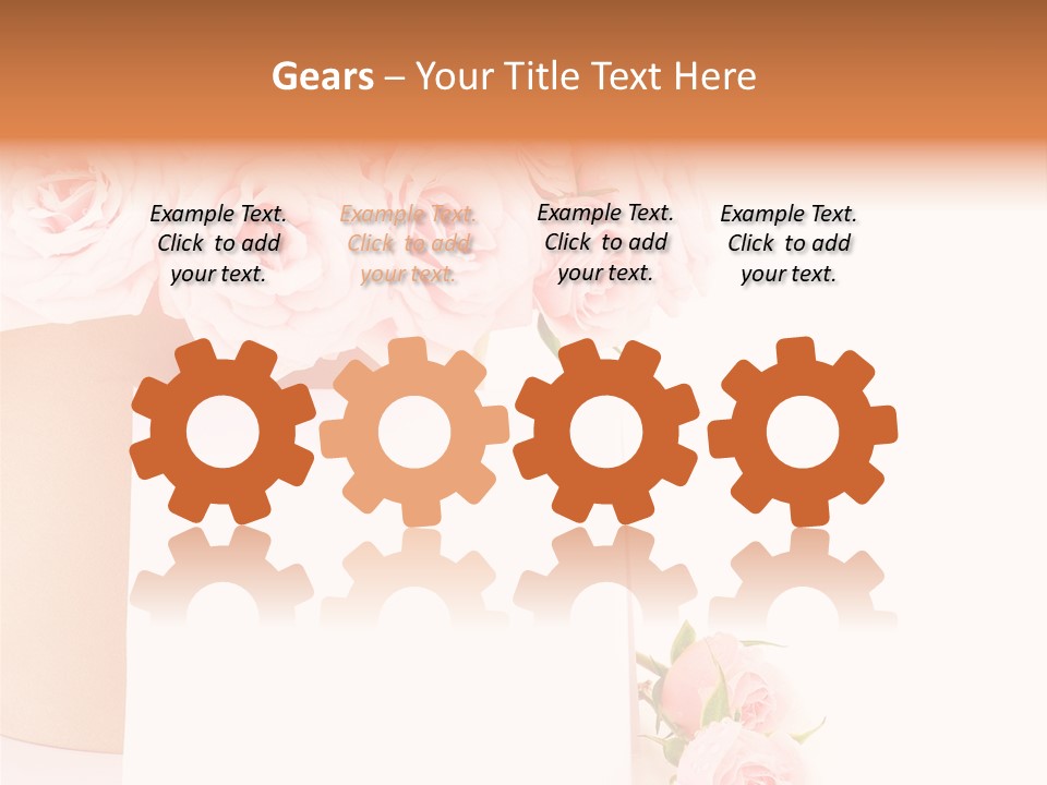 Flower Pink Vase PowerPoint Template