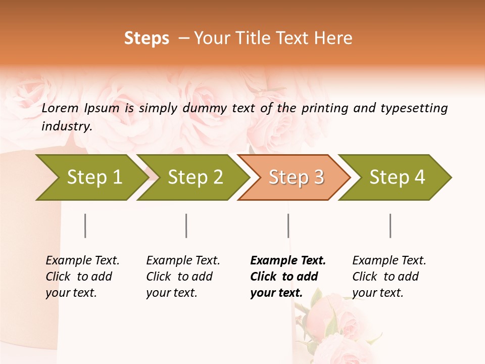 Flower Pink Vase PowerPoint Template