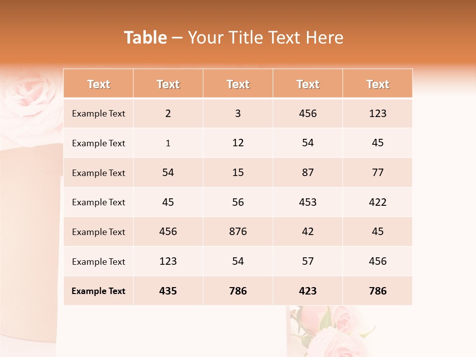 Flower Pink Vase PowerPoint Template