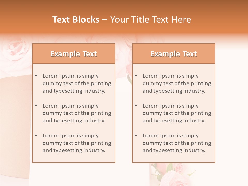 Flower Pink Vase PowerPoint Template