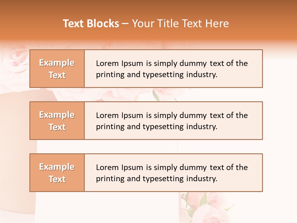 Flower Pink Vase PowerPoint Template