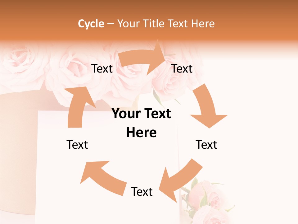 Flower Pink Vase PowerPoint Template