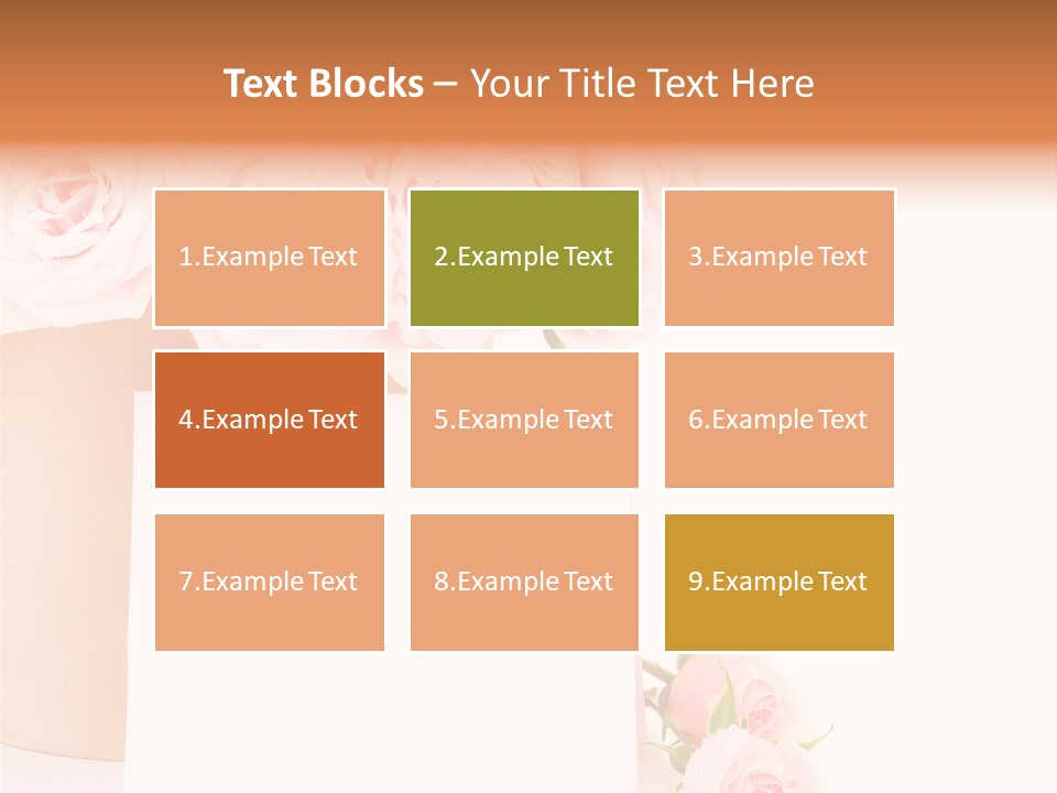 Flower Pink Vase PowerPoint Template