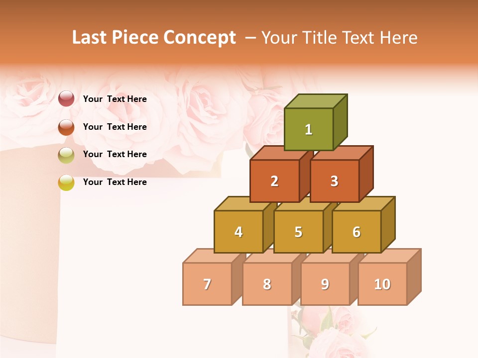 Flower Pink Vase PowerPoint Template