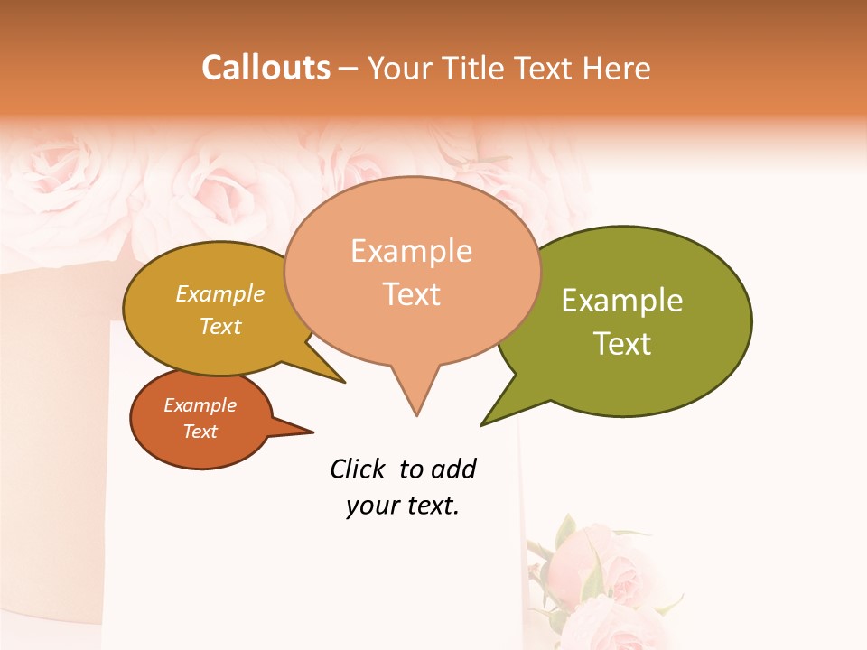 Flower Pink Vase PowerPoint Template