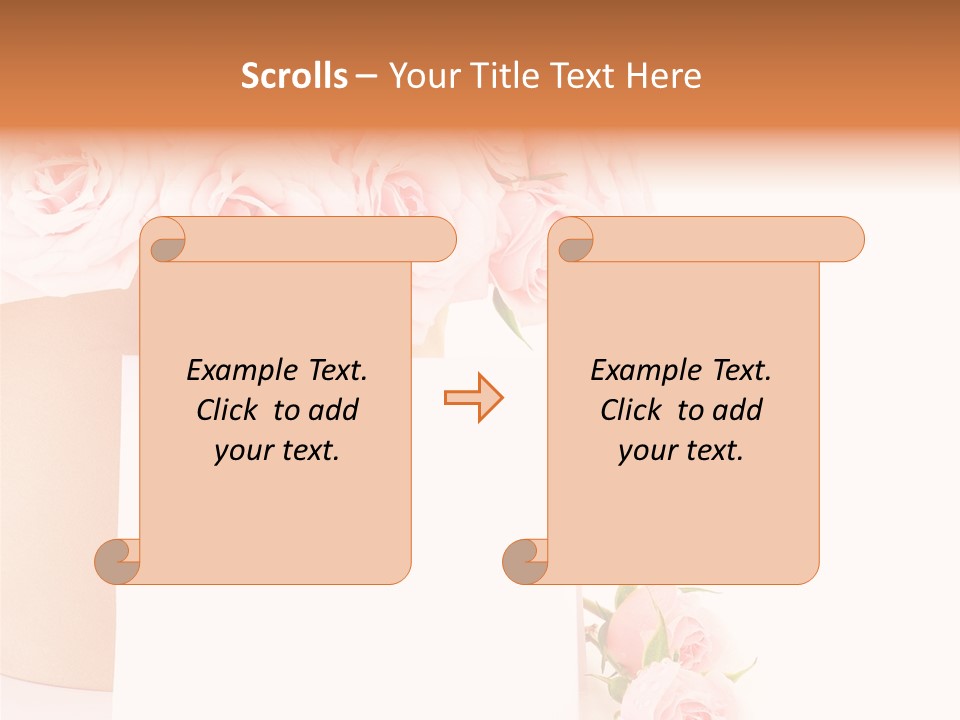Flower Pink Vase PowerPoint Template