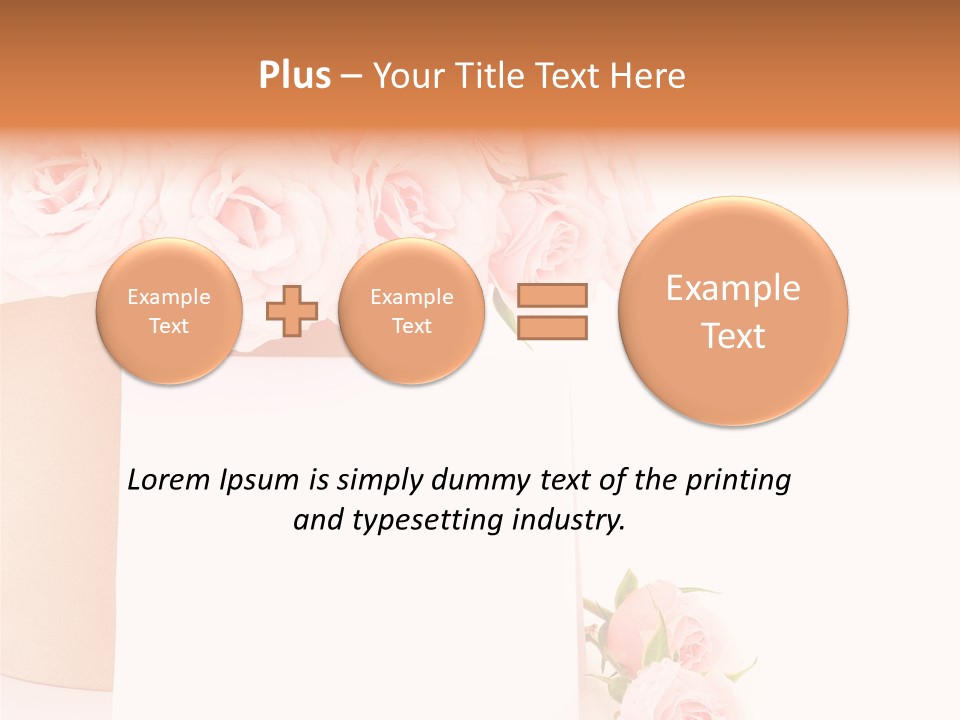 Flower Pink Vase PowerPoint Template