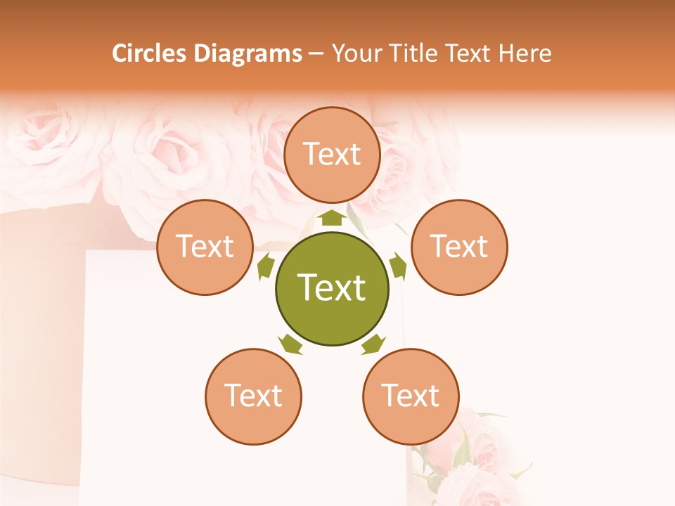 Flower Pink Vase PowerPoint Template