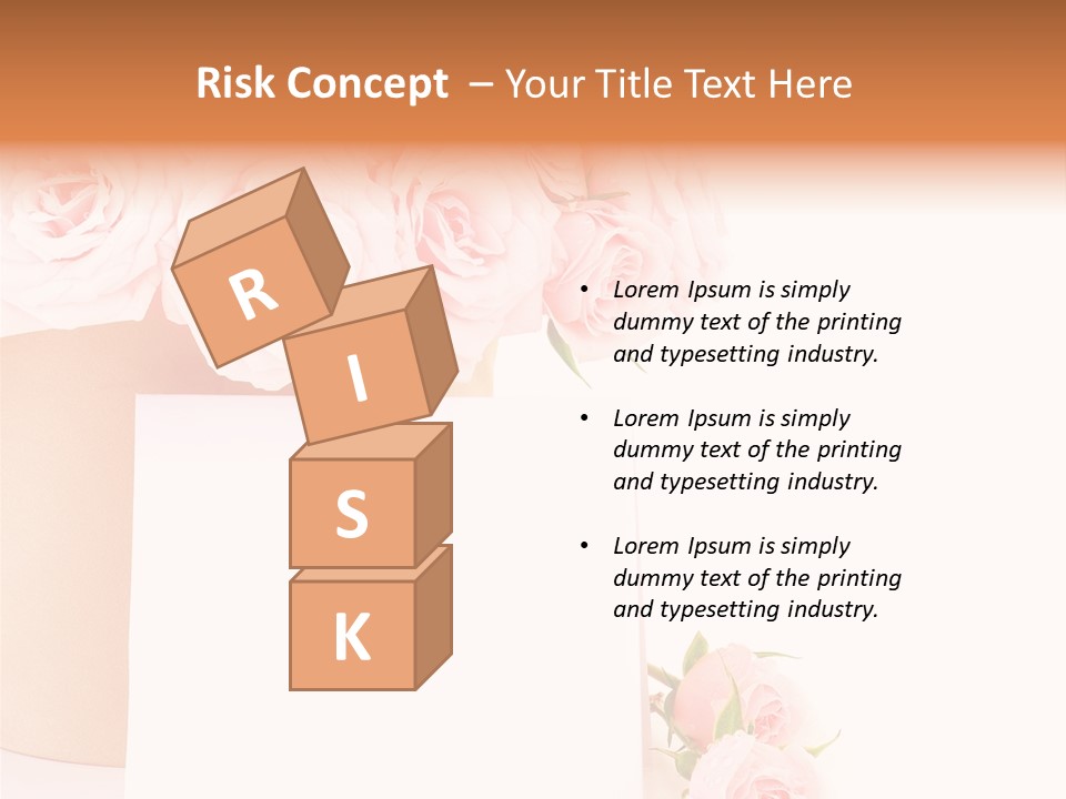 Flower Pink Vase PowerPoint Template