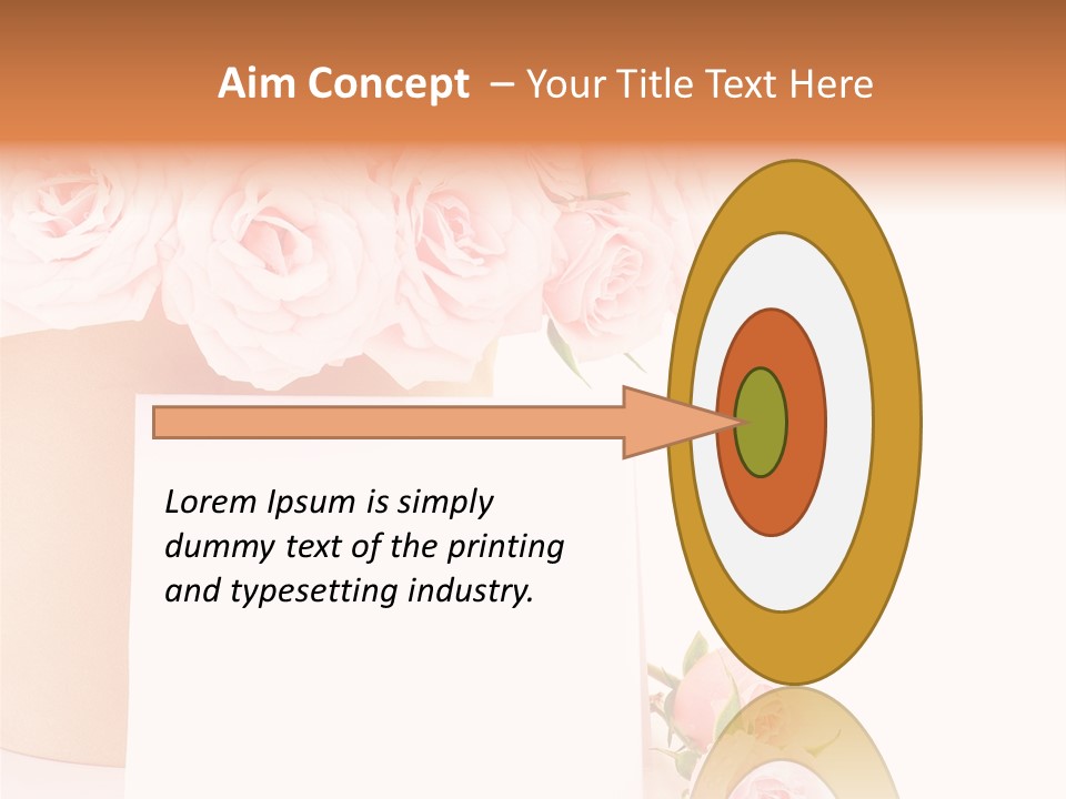 Flower Pink Vase PowerPoint Template