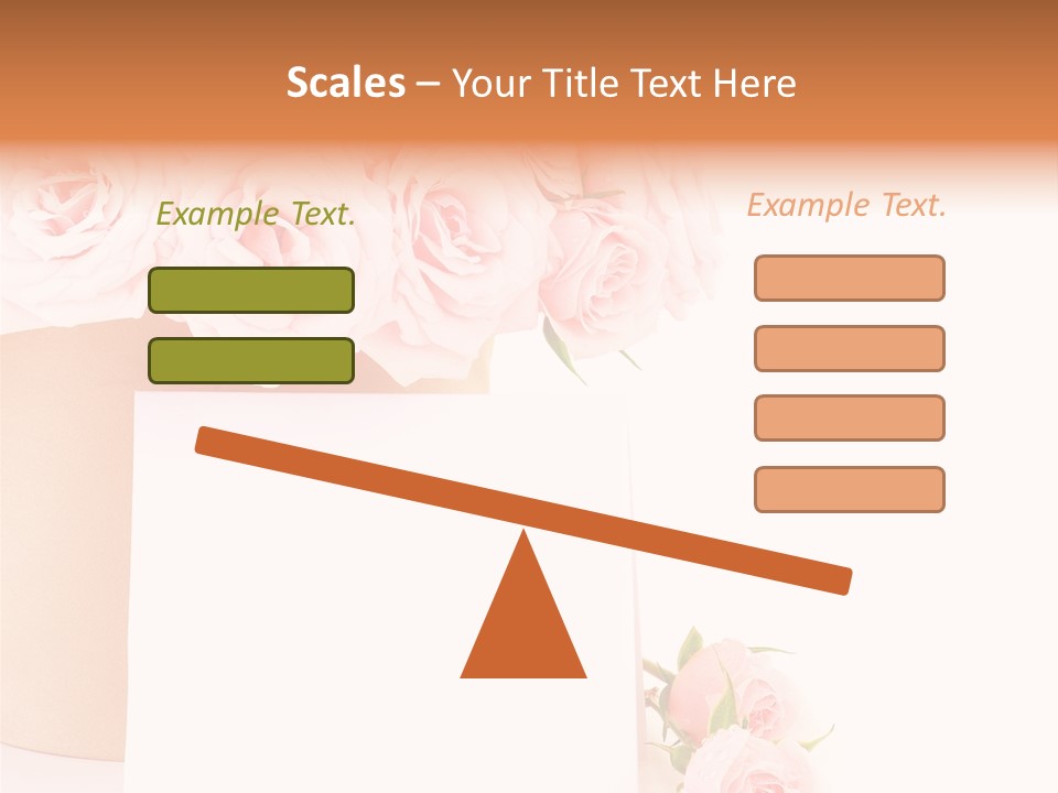 Flower Pink Vase PowerPoint Template