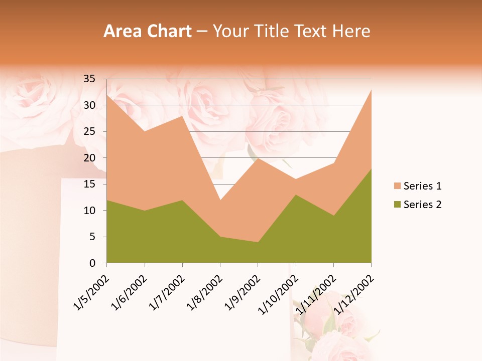 Flower Pink Vase PowerPoint Template