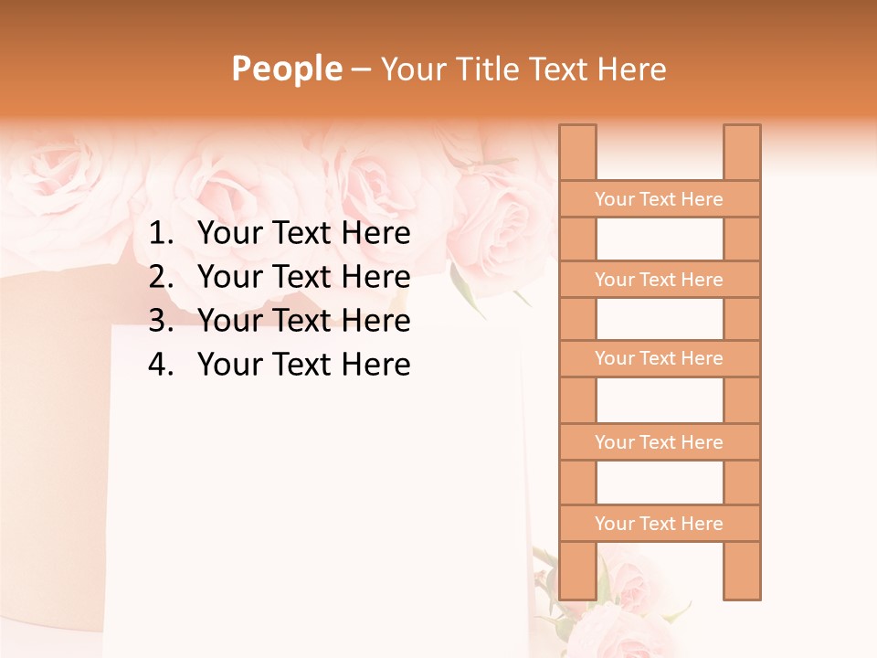 Flower Pink Vase PowerPoint Template