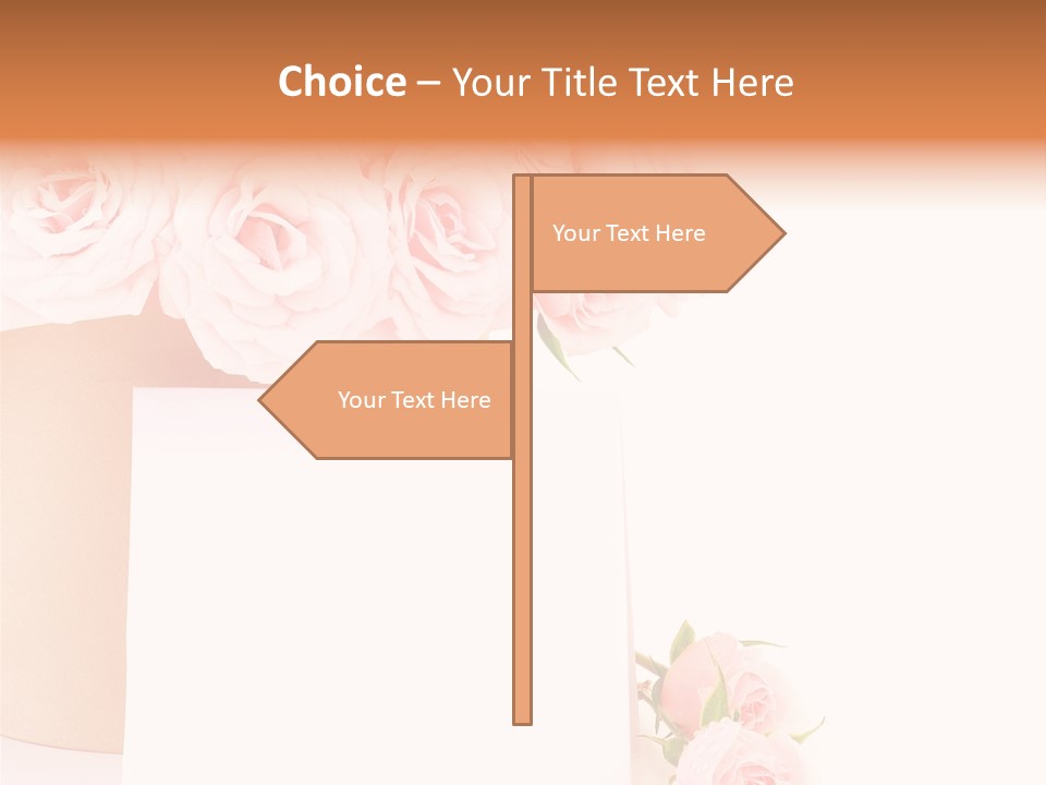 Flower Pink Vase PowerPoint Template