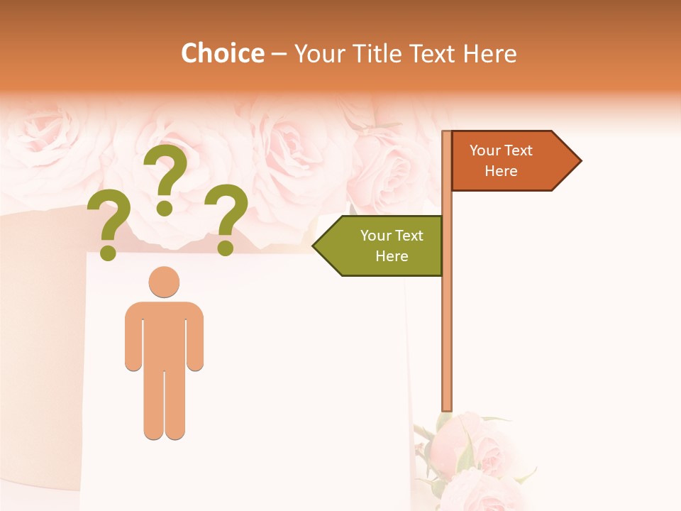 Flower Pink Vase PowerPoint Template