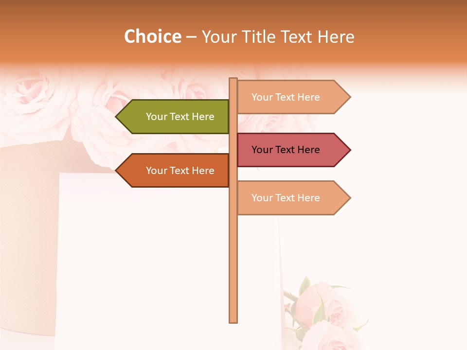 Flower Pink Vase PowerPoint Template