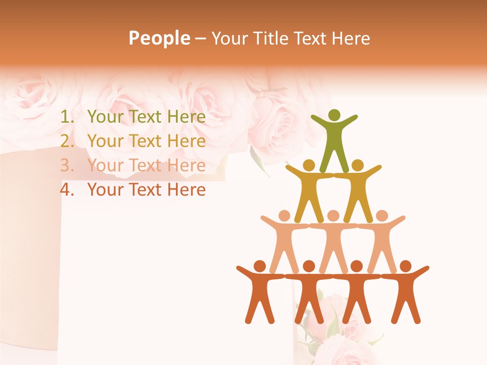 Flower Pink Vase PowerPoint Template