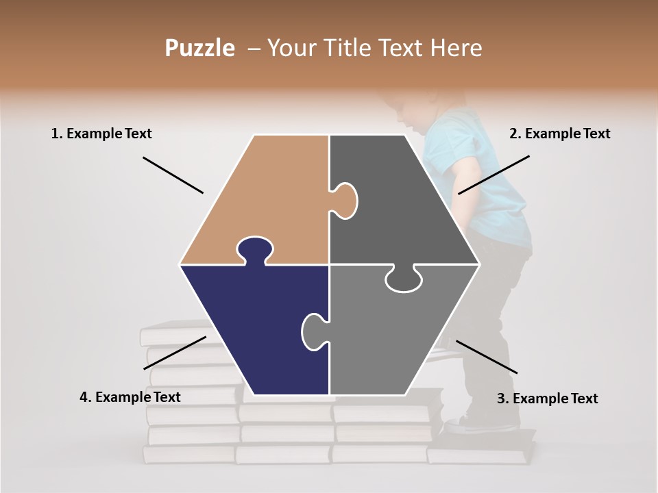 Funny Caucasian School PowerPoint Template