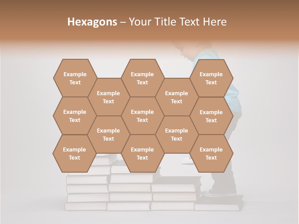 Funny Caucasian School PowerPoint Template