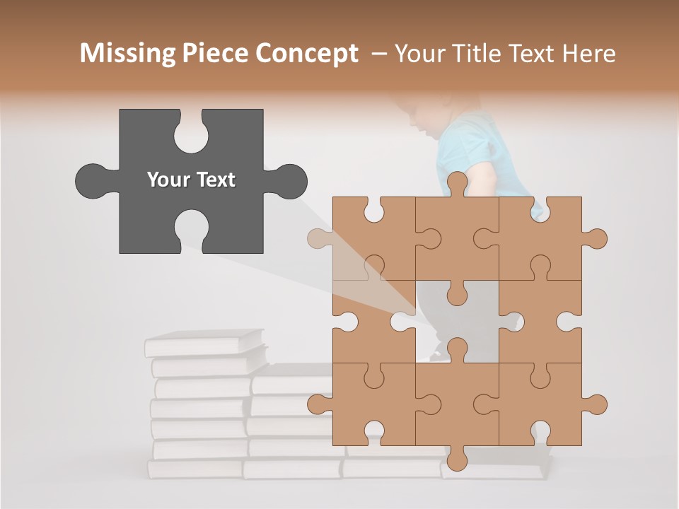 Funny Caucasian School PowerPoint Template