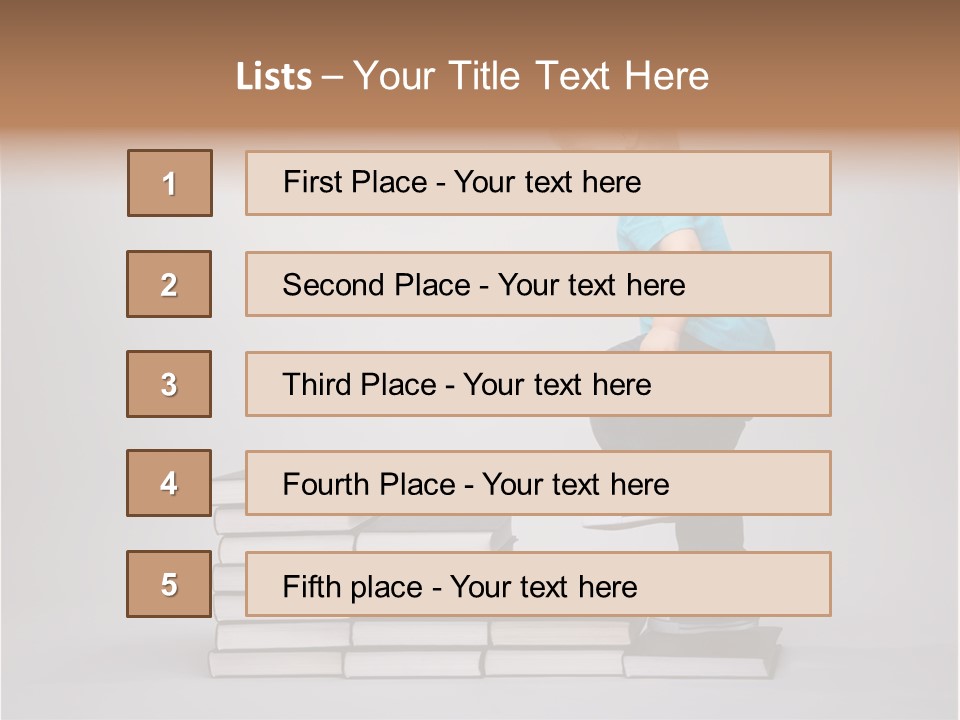 Funny Caucasian School PowerPoint Template