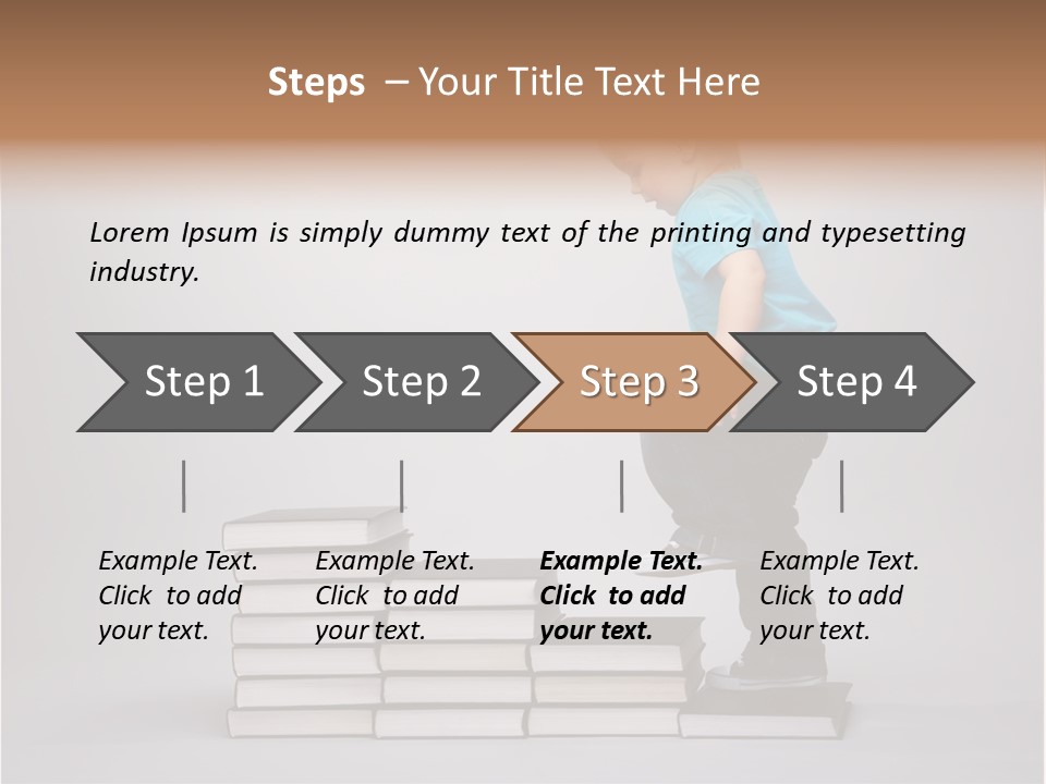 Funny Caucasian School PowerPoint Template