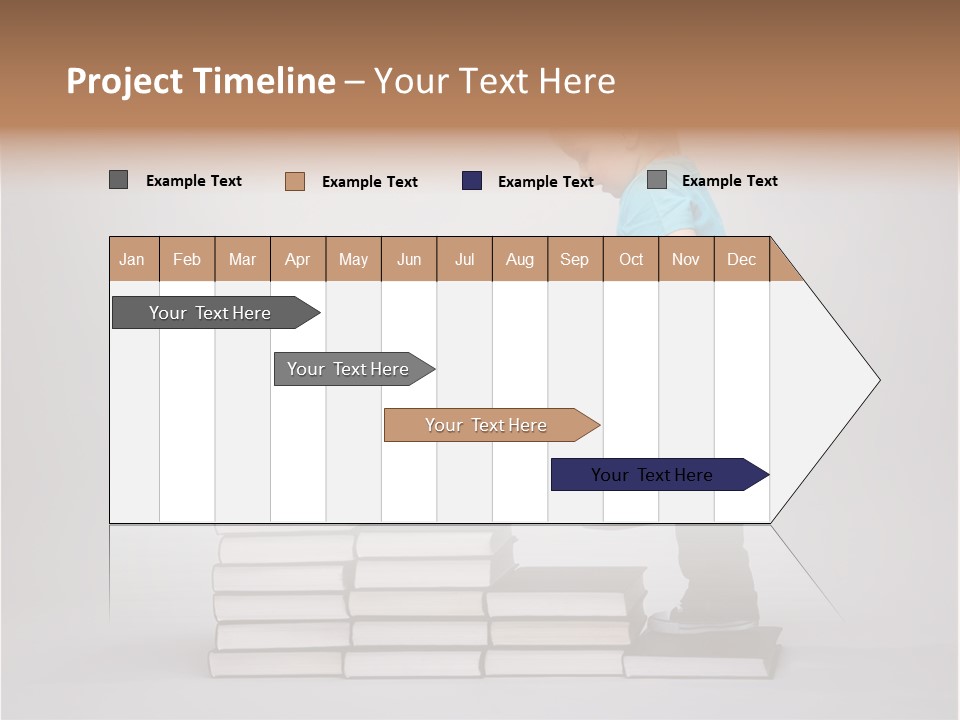 Funny Caucasian School PowerPoint Template